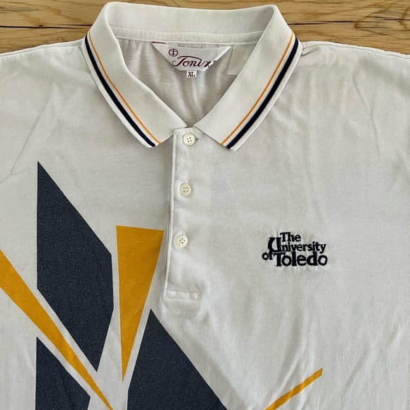 S🅾️LD. Vintage Tonix University Of Toledo Golf Tennis Polo Shirt - Picture 2 of 9